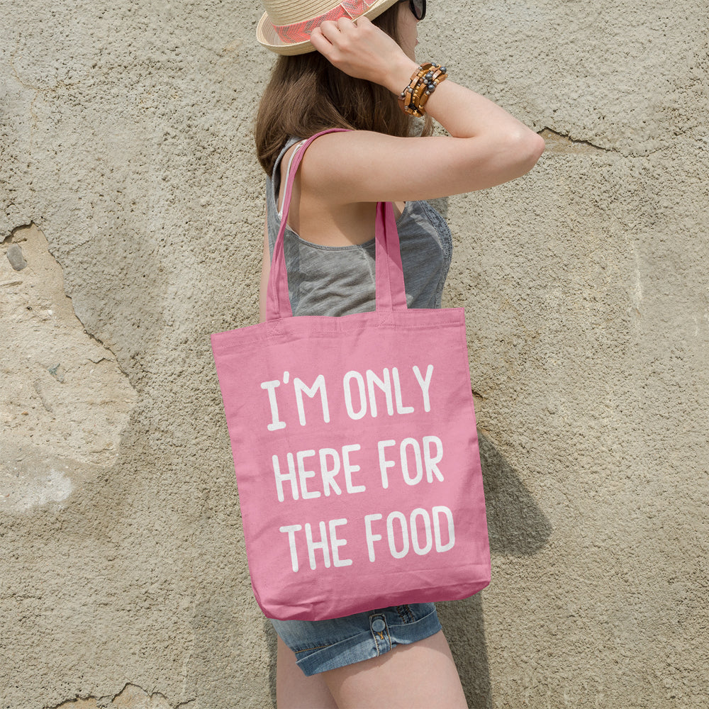 I'm only here for the food | 100% Cotton tote bag - Adnil Creations
