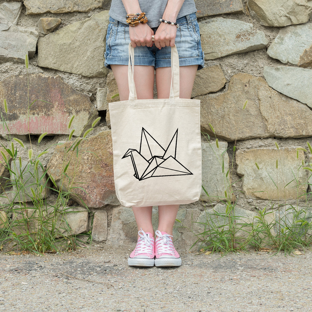Origami crane | 100% Cotton tote bag - Adnil Creations