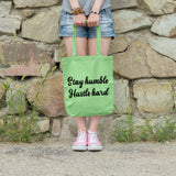 Stay humble, hustle hard | 100% Cotton tote bag - Adnil Creations