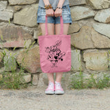 The white rabbit | 100% Cotton tote bag - Adnil Creations