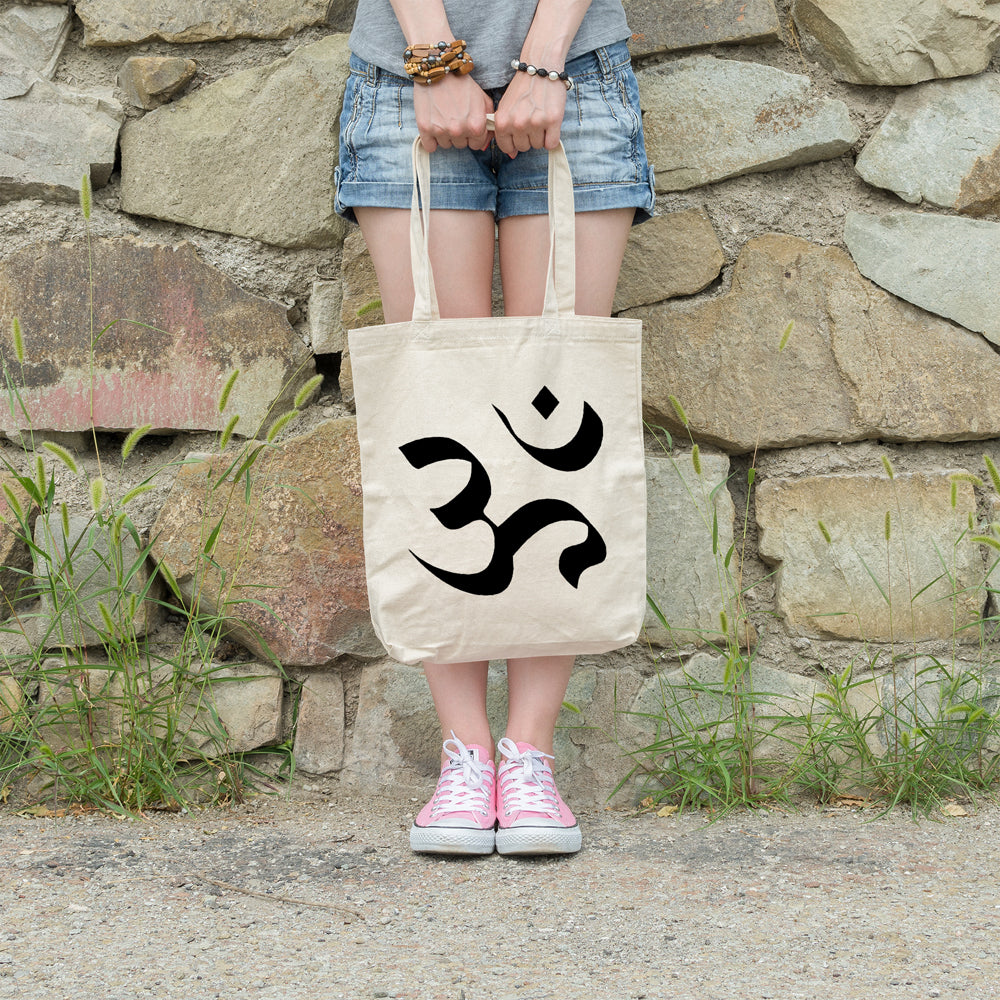 Om | 100% Cotton tote bag - Adnil Creations