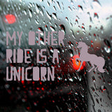 My other ride is a unicorn | Bumper sticker - Adnil Creations