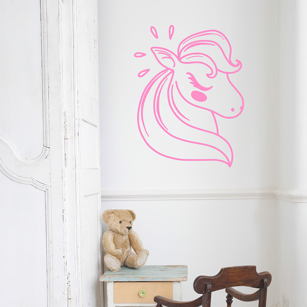 Unicorn head | Wall decal - Adnil Creations