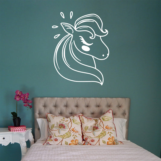 Unicorn head | Wall decal - Adnil Creations