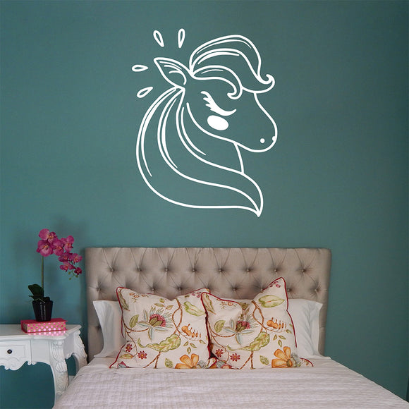 Unicorn head | Wall decal - Adnil Creations
