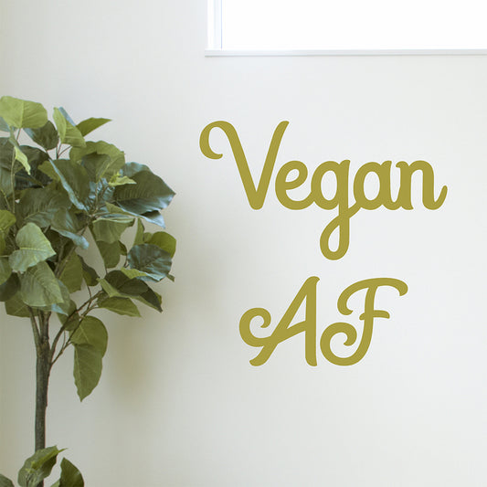 Vegan AF | Wall quote - Adnil Creations