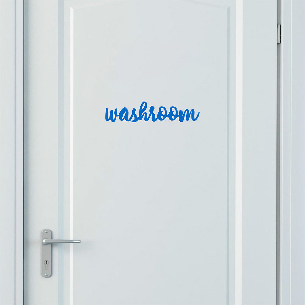 Washroom | Door decal - Adnil Creations