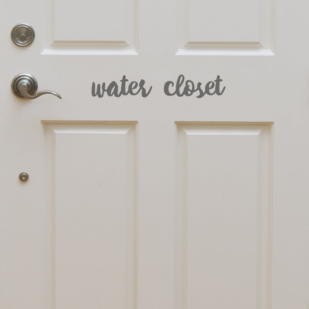 Water closet | Door decal - Adnil Creations