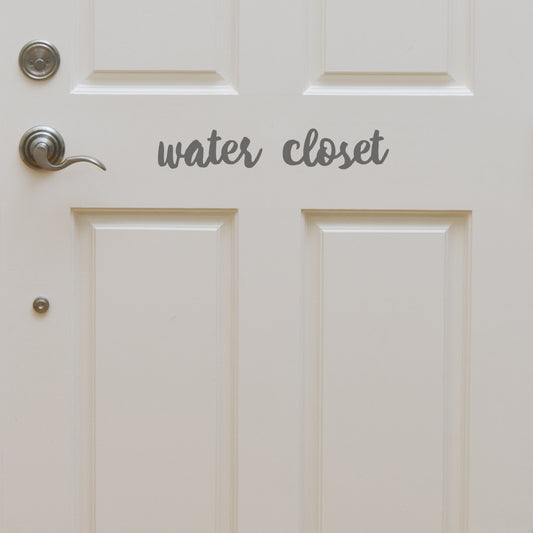 Water closet | Door decal - Adnil Creations