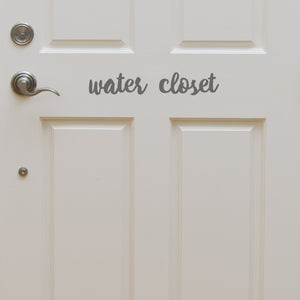Water closet | Door decal - Adnil Creations