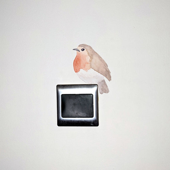 Watercolour robin | Fabric wall stickers