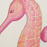 Watercolour seahorse trio | Fabric wall stickers - Adnil Creations
