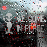 We come in peace | Bumper sticker - Adnil Creations