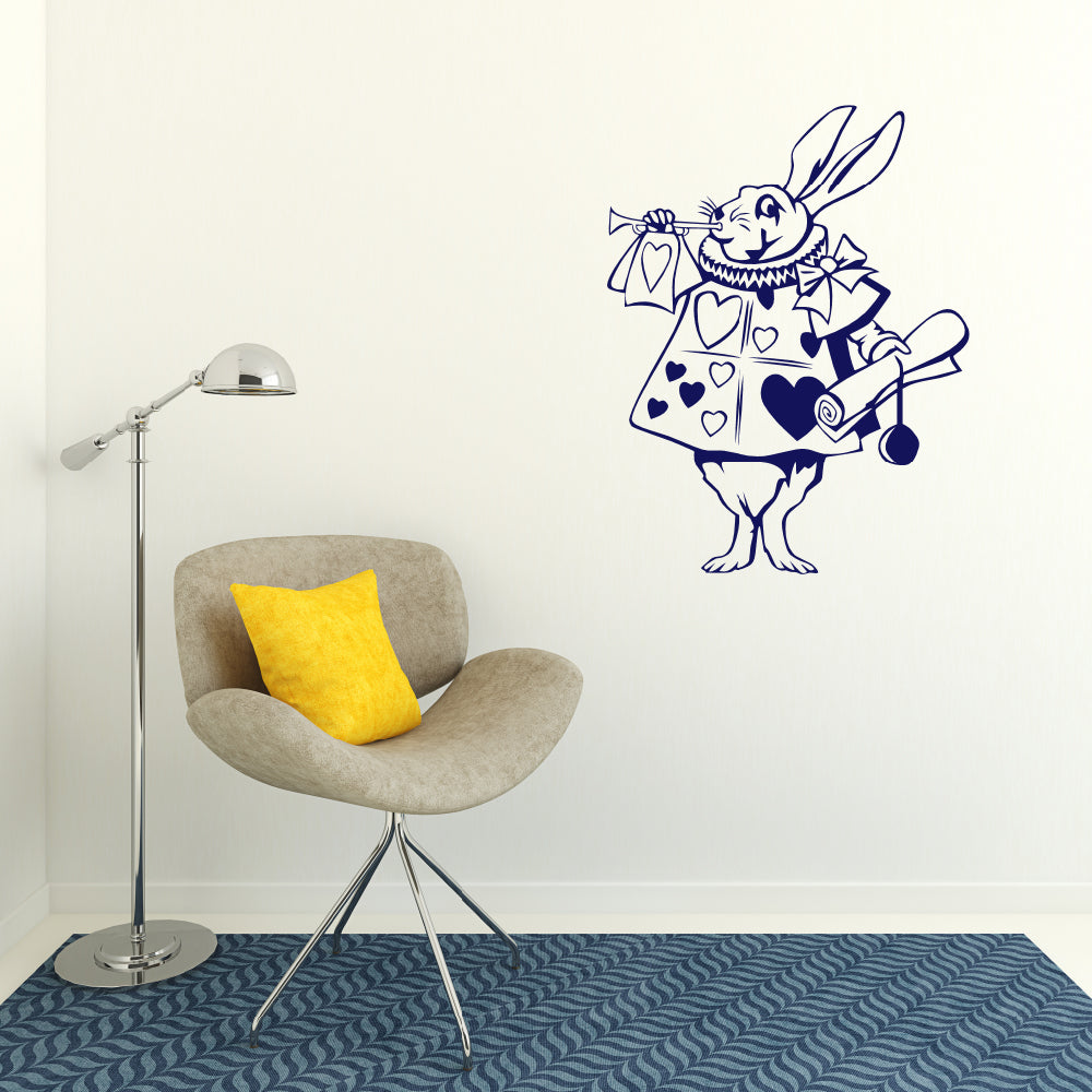 White rabbit | Alice's adventures in Wonderland | Wall decal-Wall art-Adnil Creations