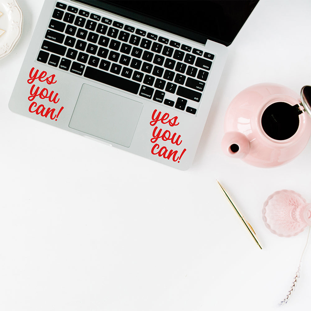 Yes you can | Trackpad decal - Adnil Creations