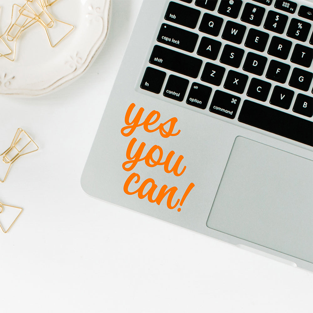 Yes you can | Trackpad decal - Adnil Creations