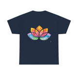 Watercolour Lotus Yoga Tee | Unisex Heavy Cotton Tee