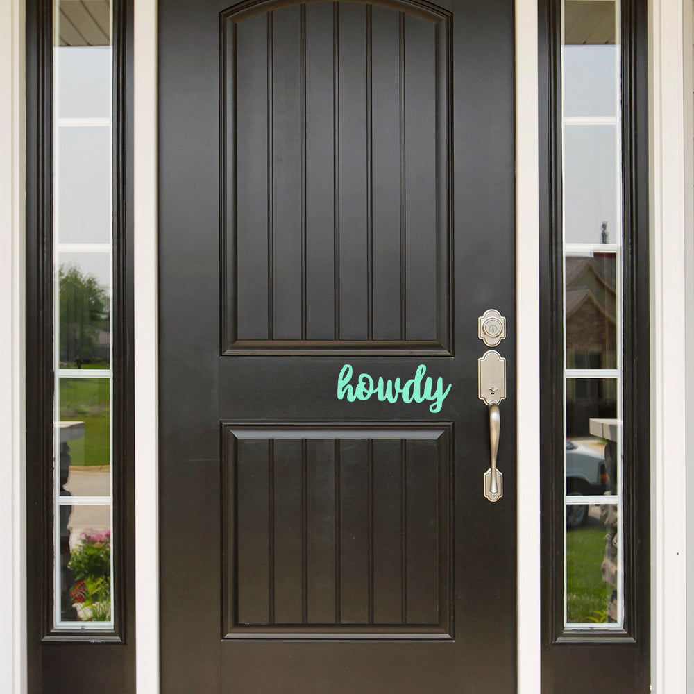 Howdy | Door decal - Adnil Creations
