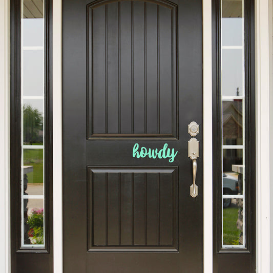 Howdy | Door decal - Adnil Creations