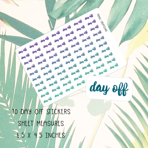 Day off ombre | Planner stickers - Adnil Creations