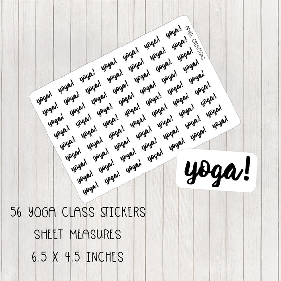 Yoga mono | Planner stickers - Adnil Creations