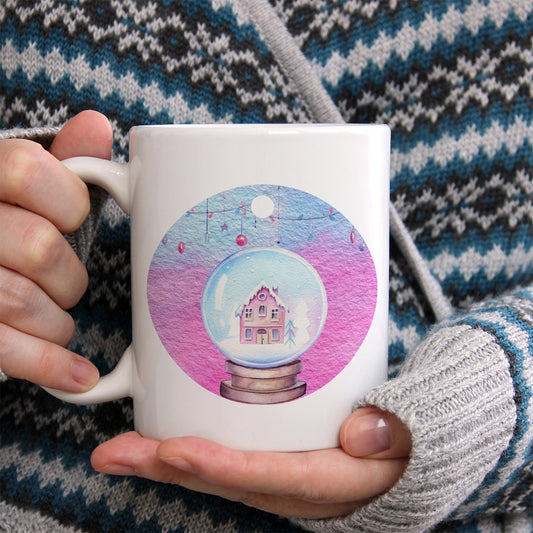 Christmas snow globe | Ceramic mug - Adnil Creations