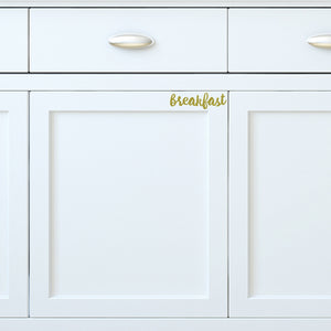 Breakfast | Cupboard decal - Adnil Creations