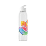 Elevate Your Hydration with our Hand-painted Watercolour Lotus Water Bottle