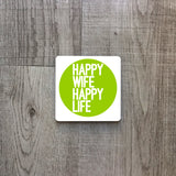 Happy wife, happy life | Ceramic mug - Adnil Creations