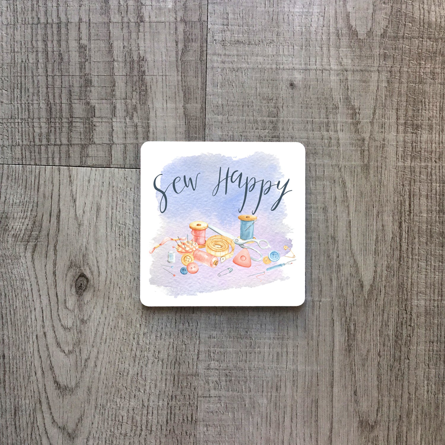 Sew happy | Ceramic mug - Adnil Creations