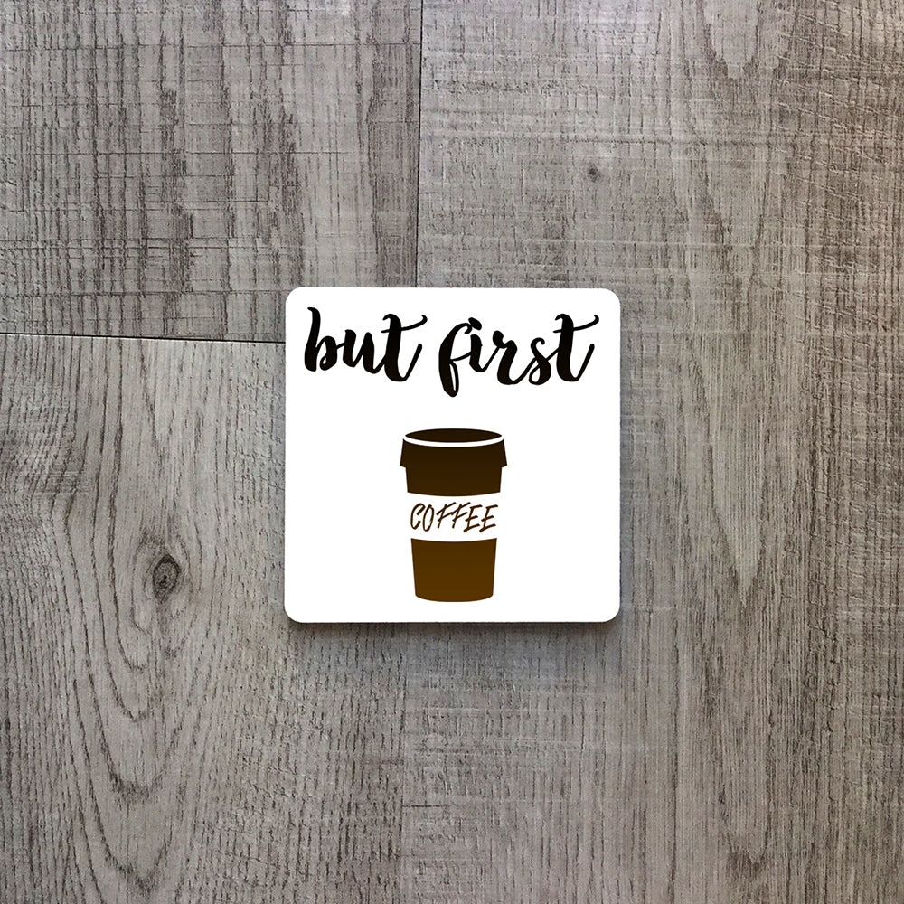 But first coffee | Enamel mug - Adnil Creations