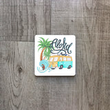 Aloha with camper | Enamel mug - Adnil Creations