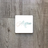 Script ocean ombre personalised name | Enamel mug - Adnil Creations