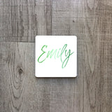 Green ombre personalised name | Enamel mug - Adnil Creations