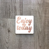 Enjoy today | Enamel mug - Adnil Creations