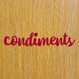 Condiments | Cupboard decal - Adnil Creations