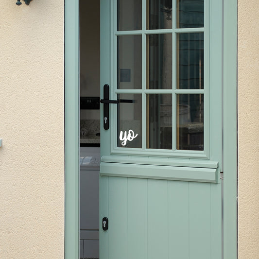 Yo | Door decal - Adnil Creations
