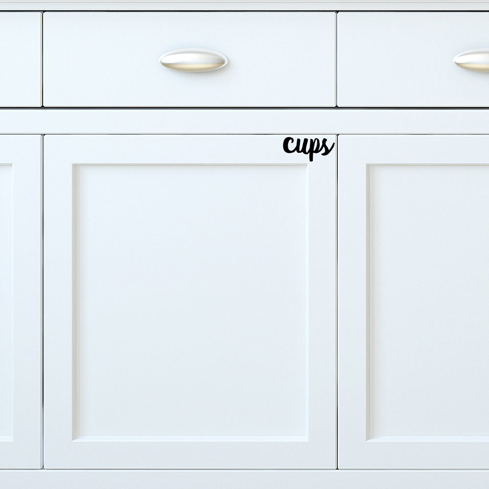 Cups | Cupboard decal - Adnil Creations