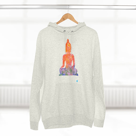Watercolour Buddha Yoga Hoodie | Unisex Premium Pullover Hoodie