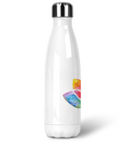Stainless Steel Water Bottle with Watercolour Lotus
