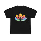 Watercolour Lotus Yoga Tee | Unisex Heavy Cotton Tee