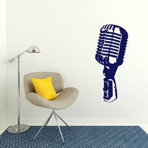 Vintage microphone | Wall decal