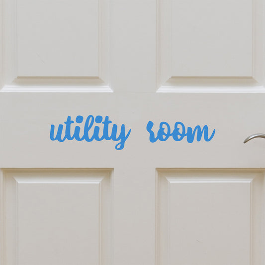 Utility room | Door decal - Adnil Creations