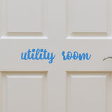 Utility room | Door decal - Adnil Creations