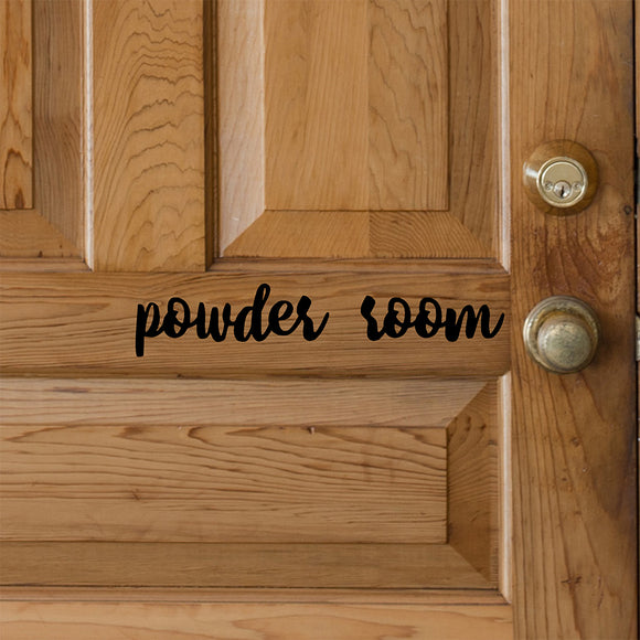 Powder room | Door decal - Adnil Creations