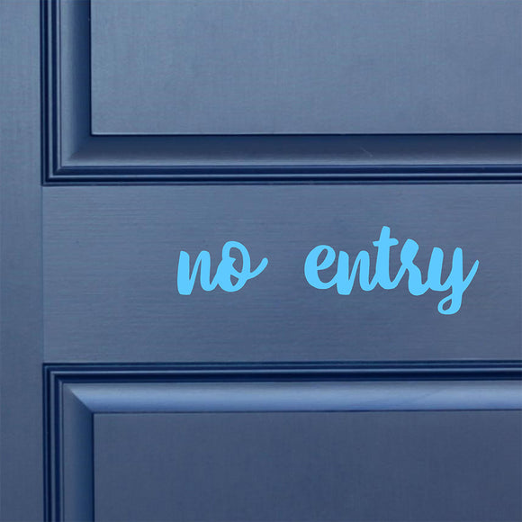 No entry | Door decal - Adnil Creations