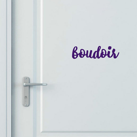 Boudoir | Door decal - Adnil Creations