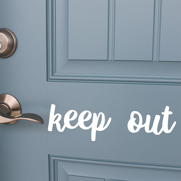 Keep out | Door decal - Adnil Creations