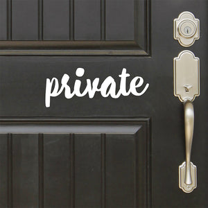 Private | Door decal - Adnil Creations
