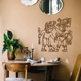 Aztec men | Wall decal